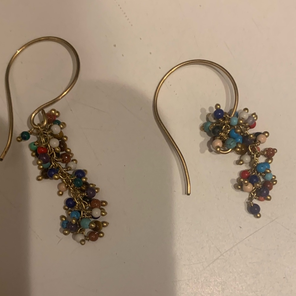 Funky and fun multi colored earrings